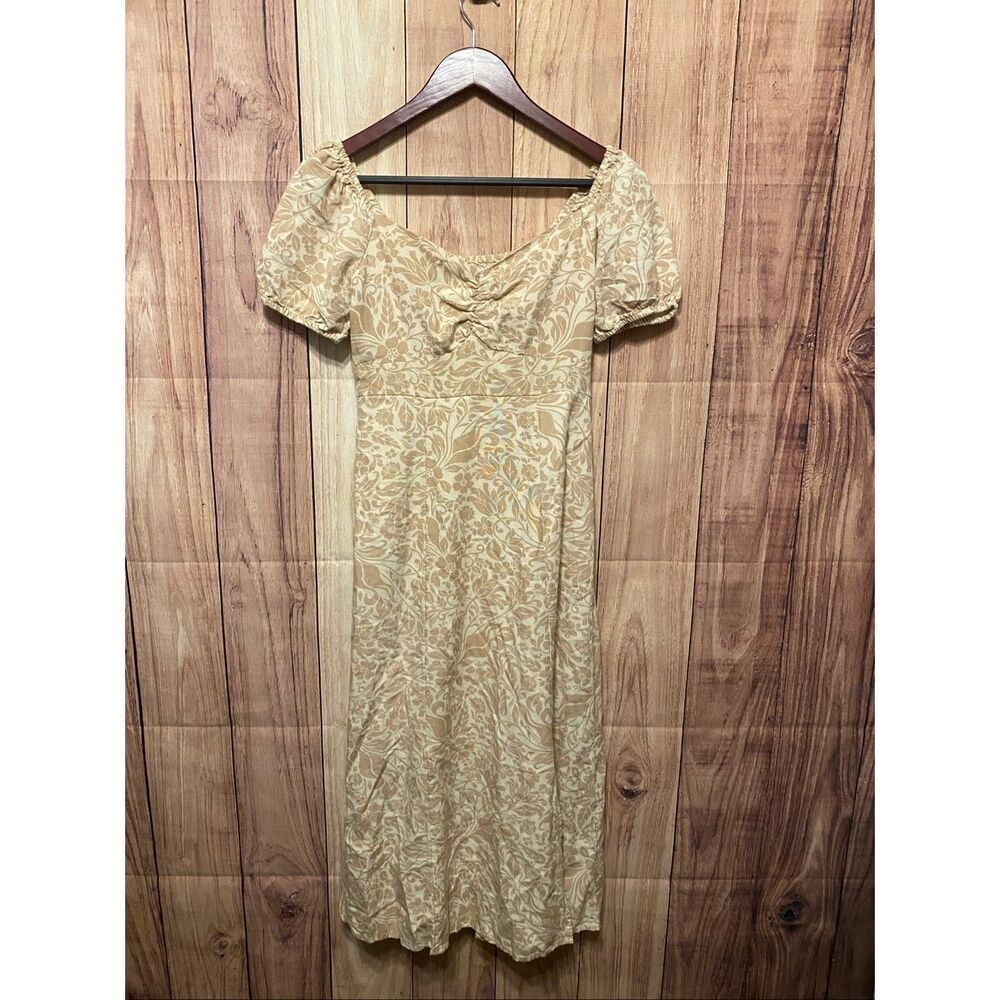 Jessica Simpson Small linen blend dress beige neutral colors